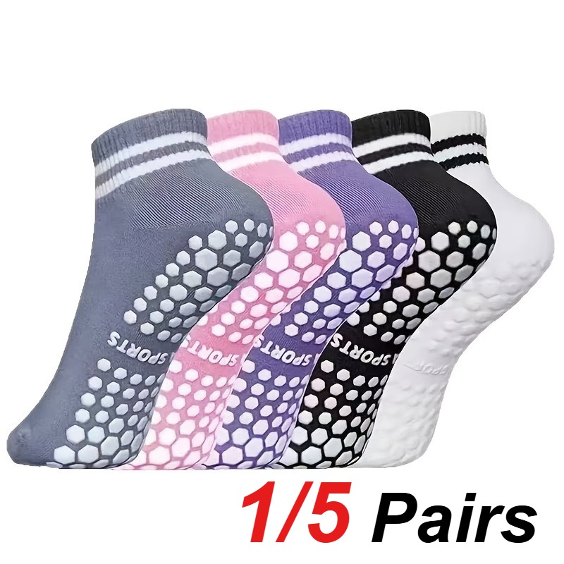 Pilates & Yoga Vertebrasana - 1/5 Pair Women's Silicone Anti Slip