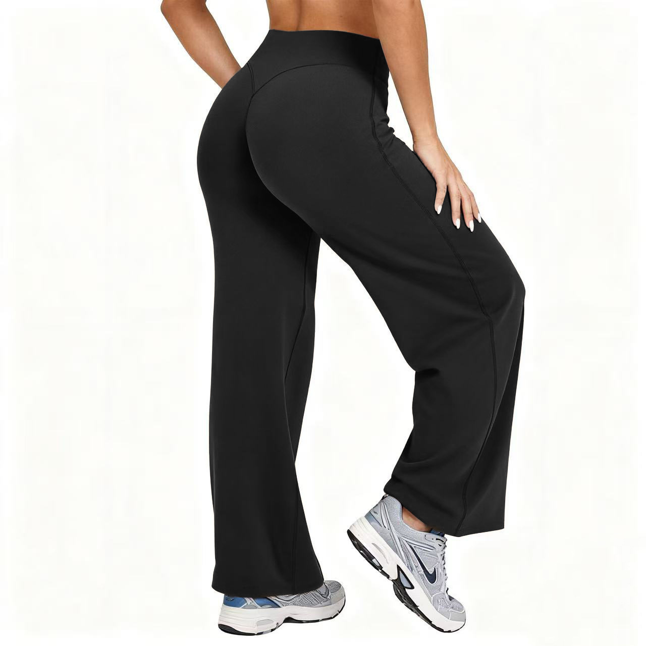 Pilates & Yoga Vertebrasana - Women Plus Size Yoga Wide-leg Pants