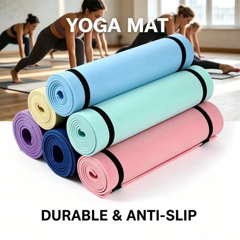 180×50cm Multicolor EVA Non-Sl - Pilates Yoga Mat Thickness ulasan dan harga