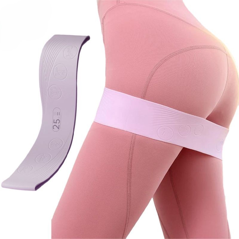 Silicone Hip Resistance Band 1 - Pilates Yoga Tone ulasan dan harga