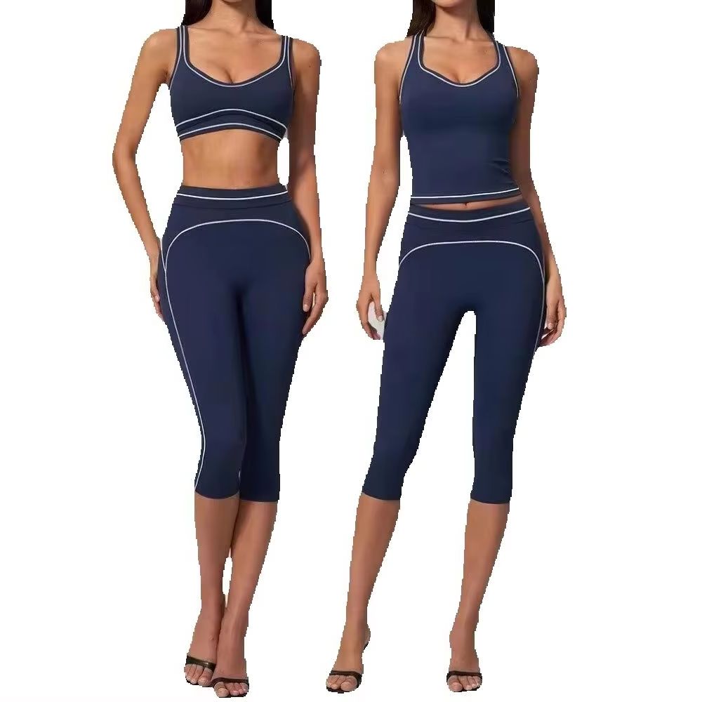 Women Contrast Stitch Racerbac - Pilates Yoga Classes ulasan dan harga