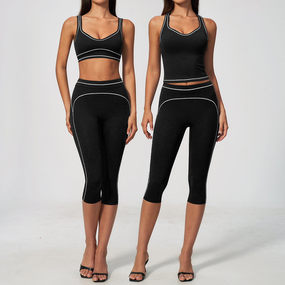Women Contrast Stitch Racerbac - Pilates Yoga Classes ulasan dan harga