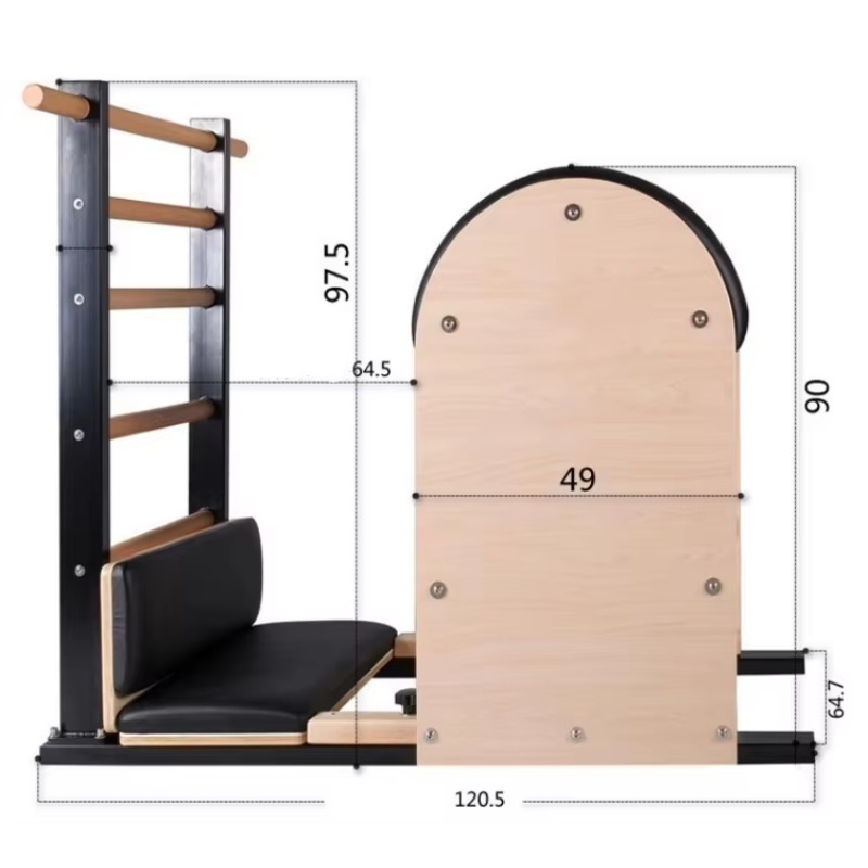 YTYIN Steel Ladder Barrel Wood - Pilates Yoga Core ulasan dan harga
