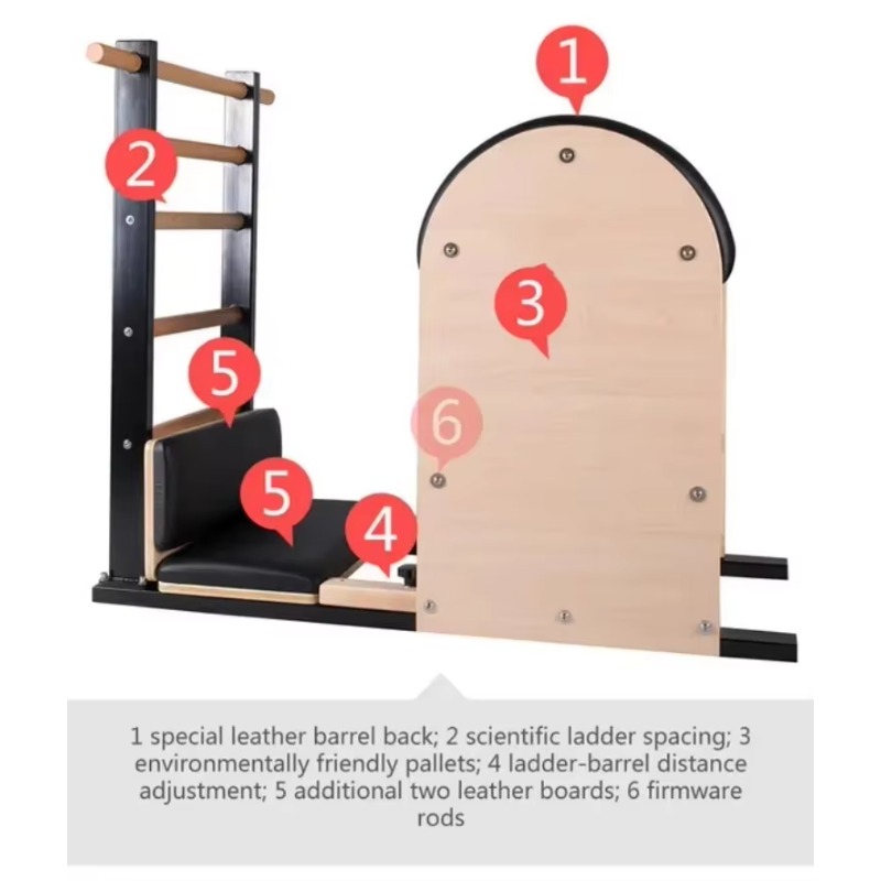 YTYIN Steel Ladder Barrel Wood - Pilates Yoga Core ulasan dan harga