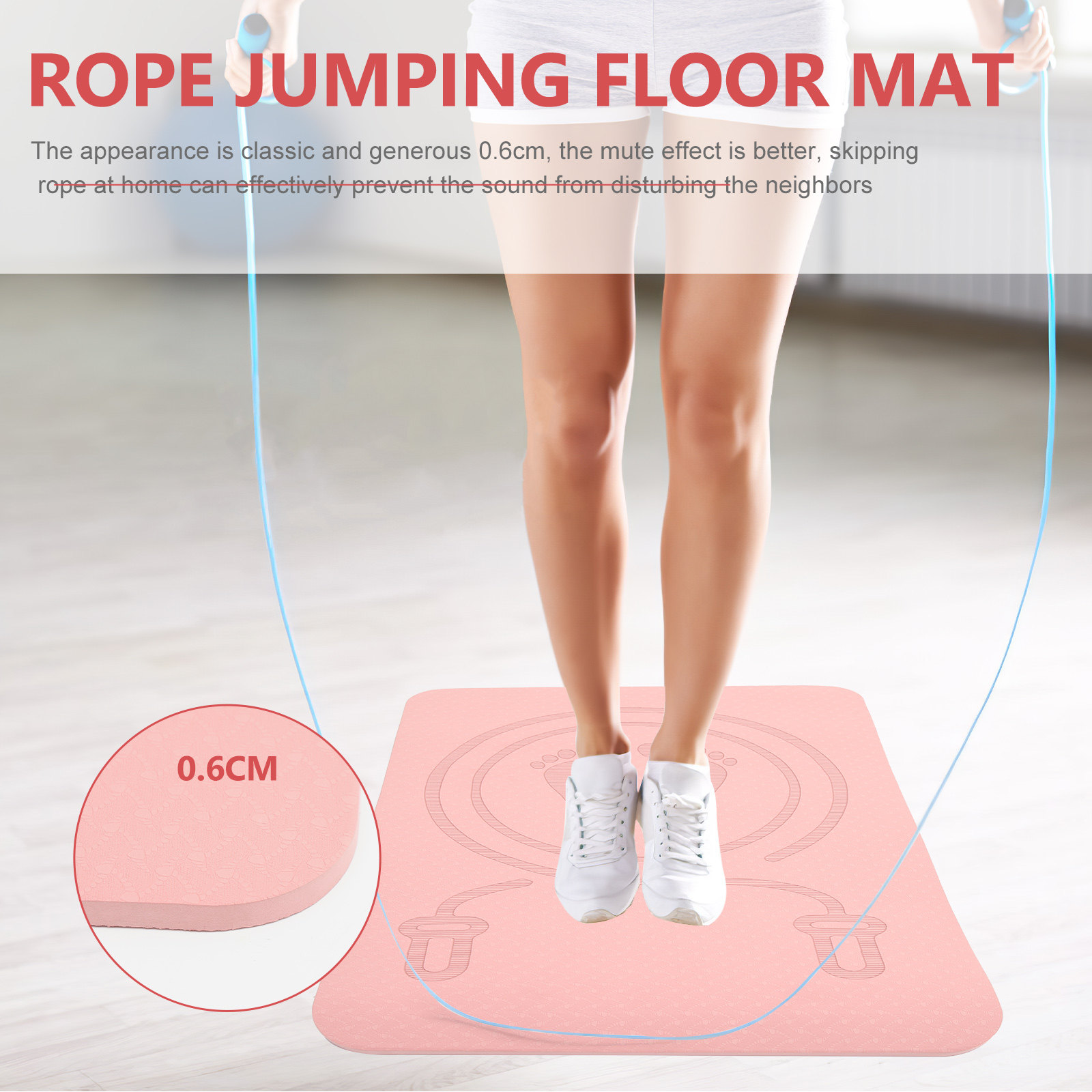 Comfortable Non Slip Jump Rope - Pilates Yoga Mat Thickness ulasan dan harga