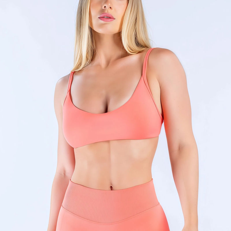 HISTELLO Impact Scoop Neck Bra - Yoga Strap Cotton ulasan dan harga