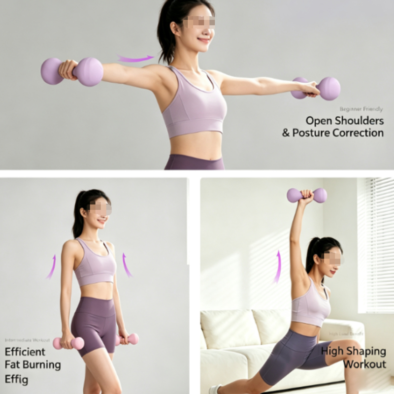 Women's Fitness Dumbbell 1.0KG - Pilates Yoga Tone ulasan dan harga