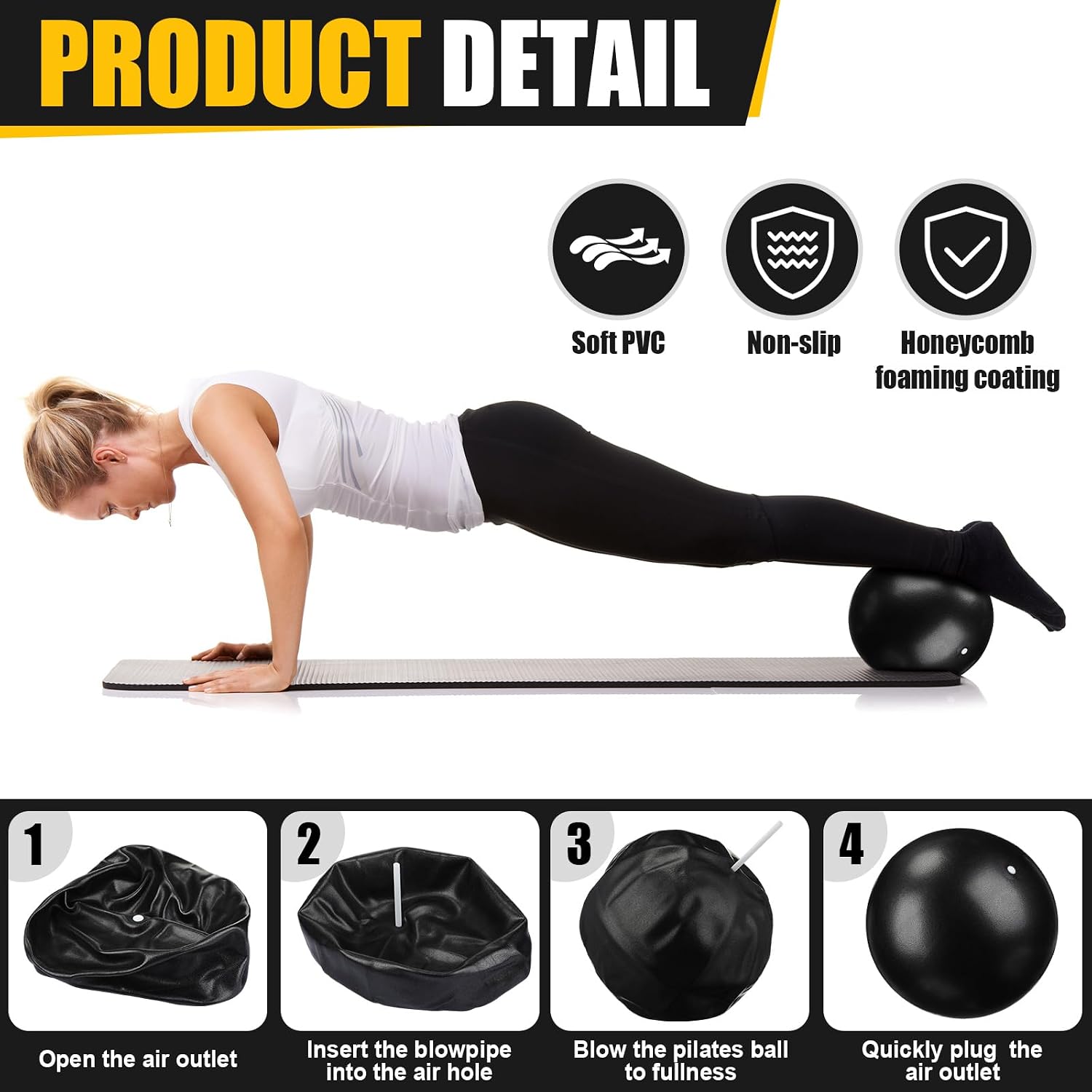 18 Pcs Pilates Ring And Ball S - Pilates Yoga Tone ulasan dan harga