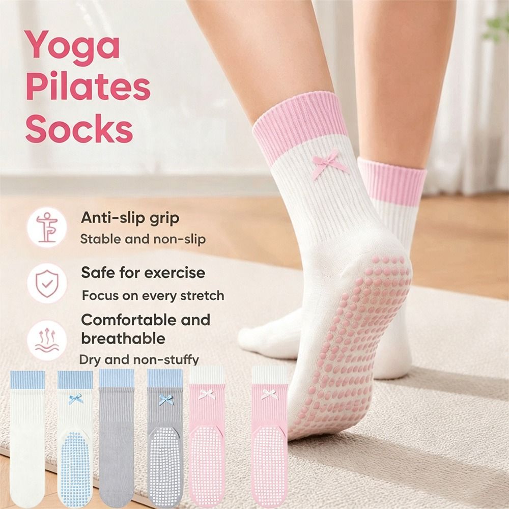 New Cotton Yoga Socks Non Slip - Pilates Yoga Y Barre ulasan dan harga