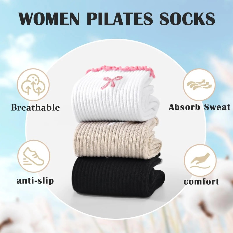 Professional Yoga Socks, Cotto - Pilates & Yoga Vertebrasana ulasan dan harga