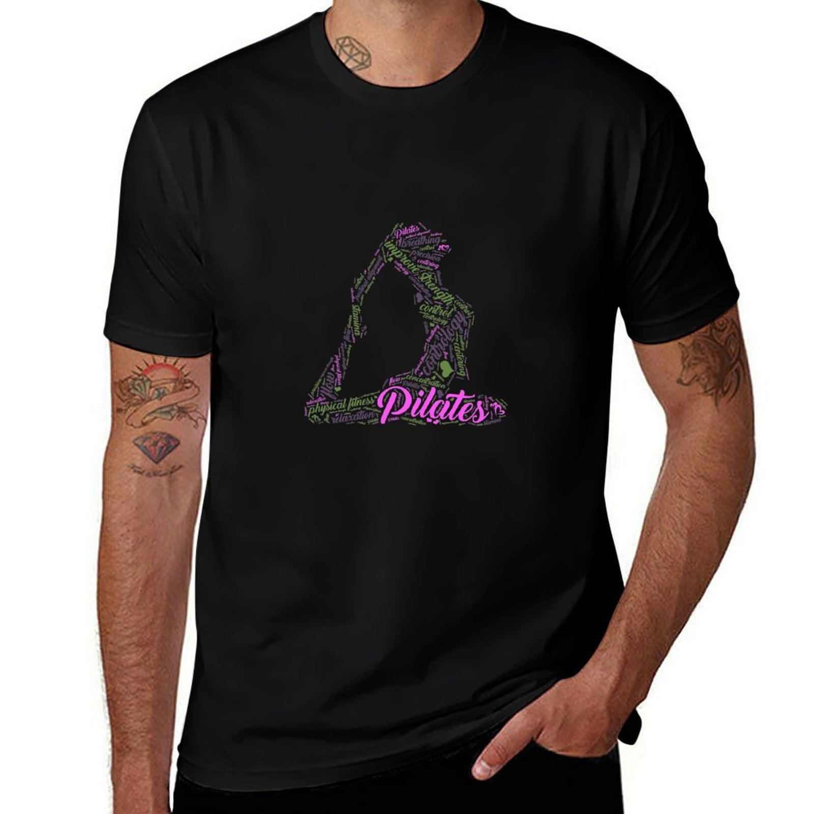 Womens Fun Word Cloud and Cute - Pilates Yoga Classes ulasan dan harga