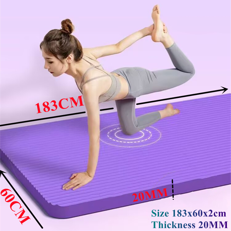 185x60x2cm Thick Yoga Mats Ant - Pilates Yoga Mat Thickness ulasan dan harga