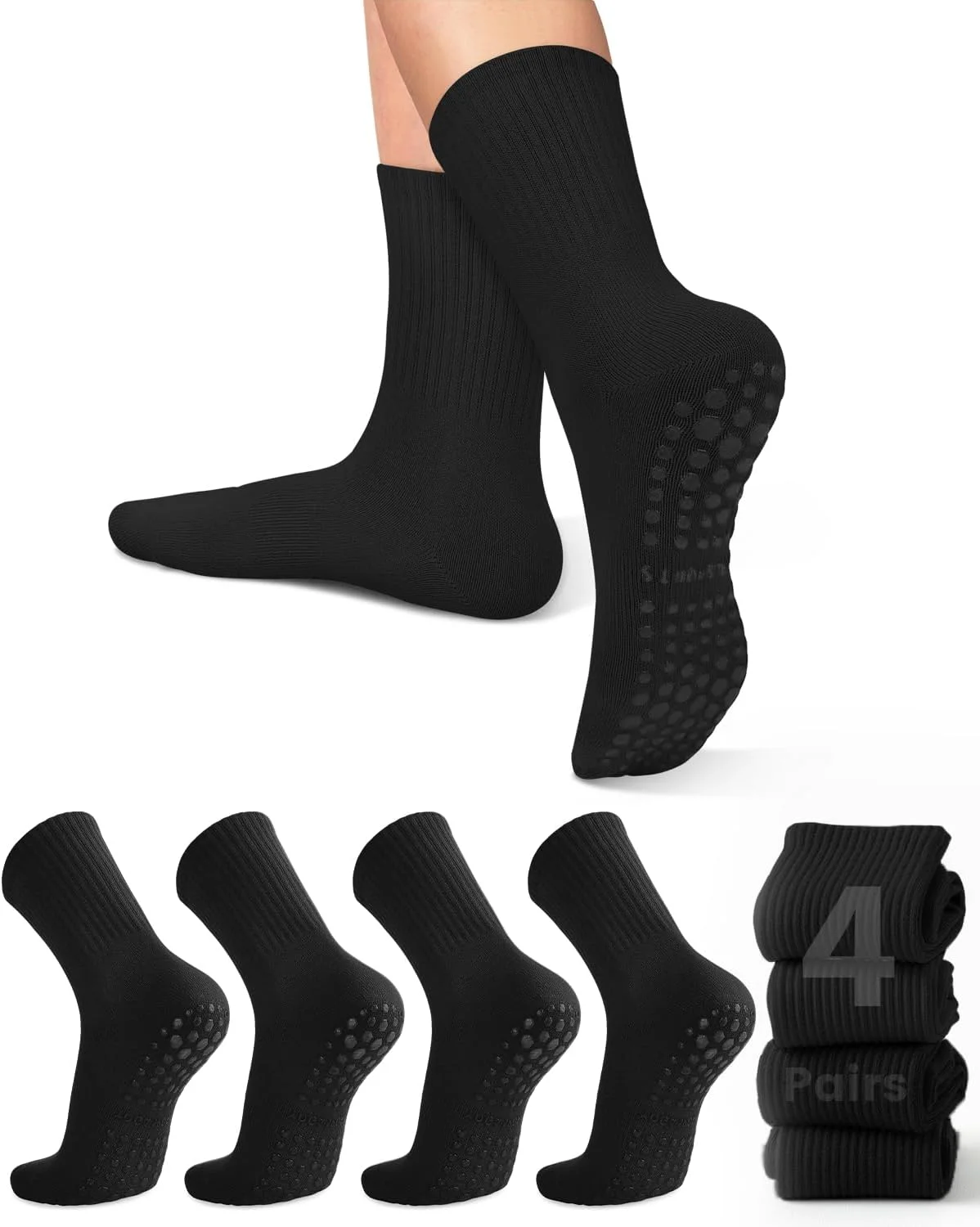 4 pairs of women's yoga socks, - Pilates & Yoga Vertebrasana ulasan dan harga