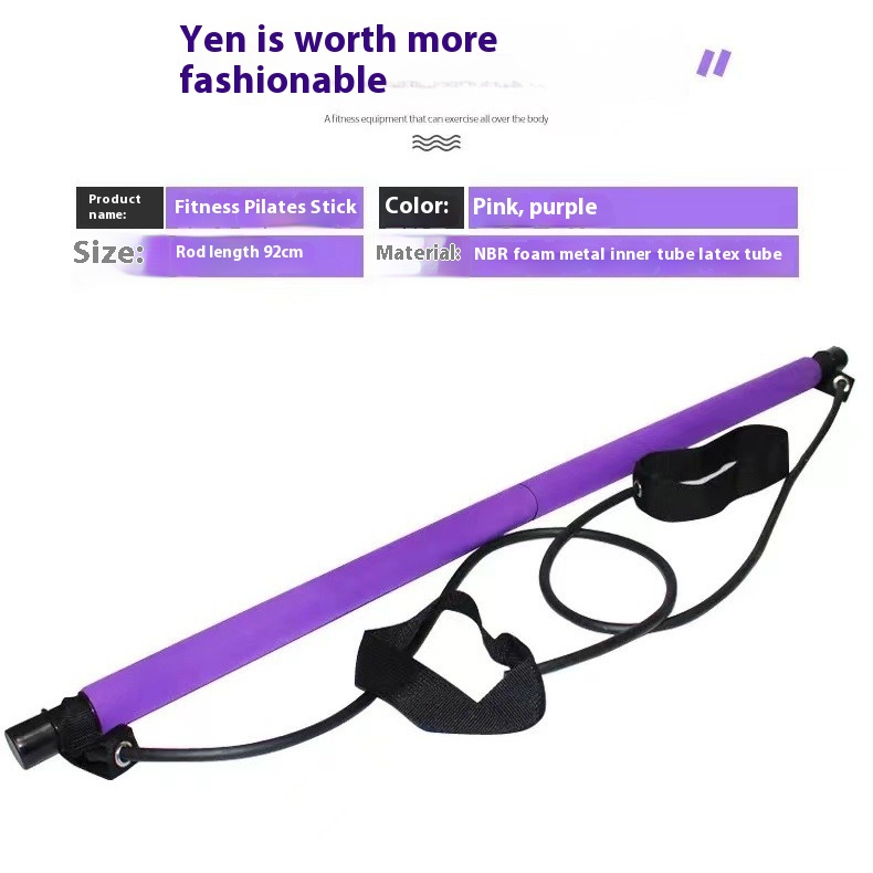 Pilates Stick - Adjustable Fit - Pilates Yoga Tone ulasan dan harga