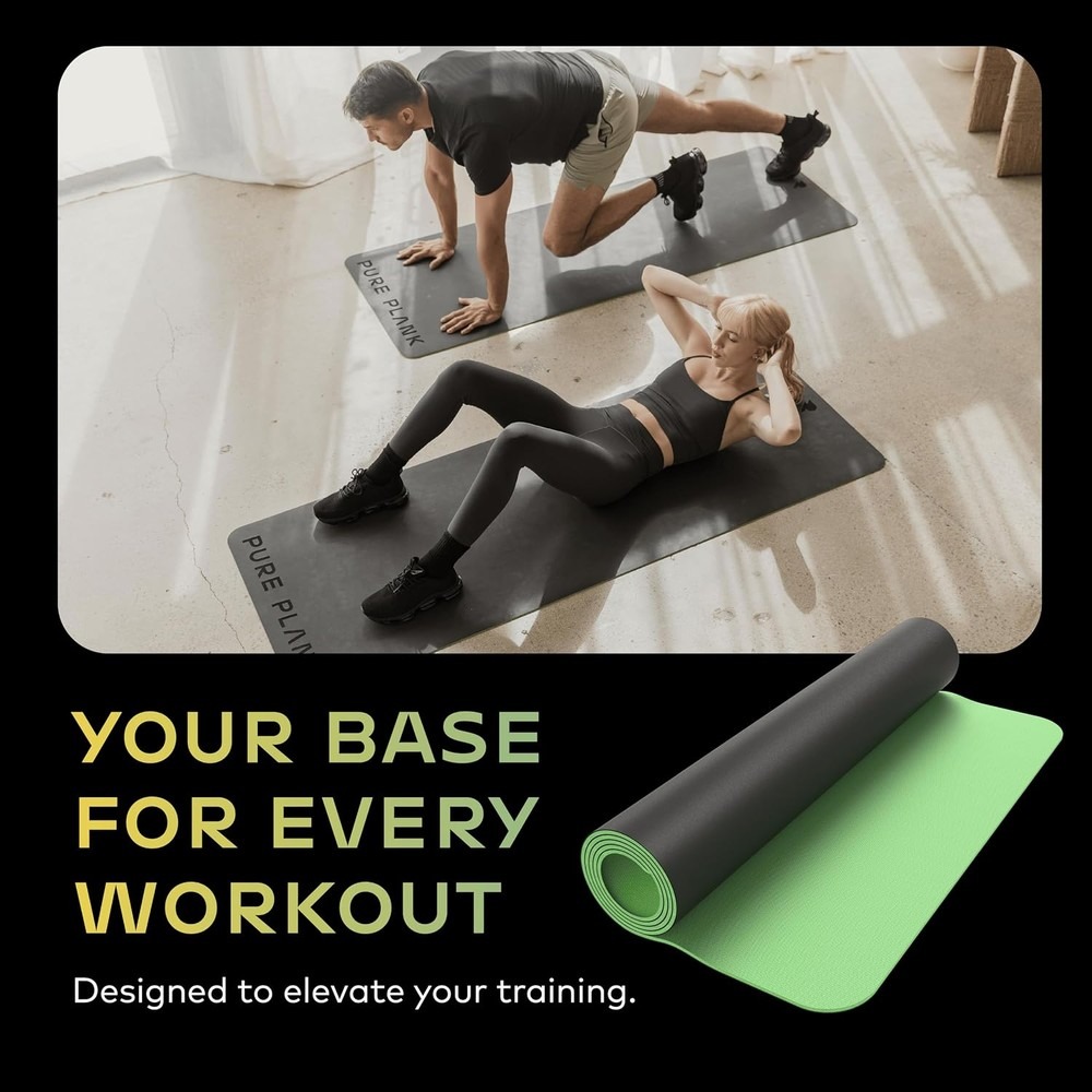 Reversible Yoga Mat 5mm Thick  - Pilates Yoga Mat Thickness ulasan dan harga