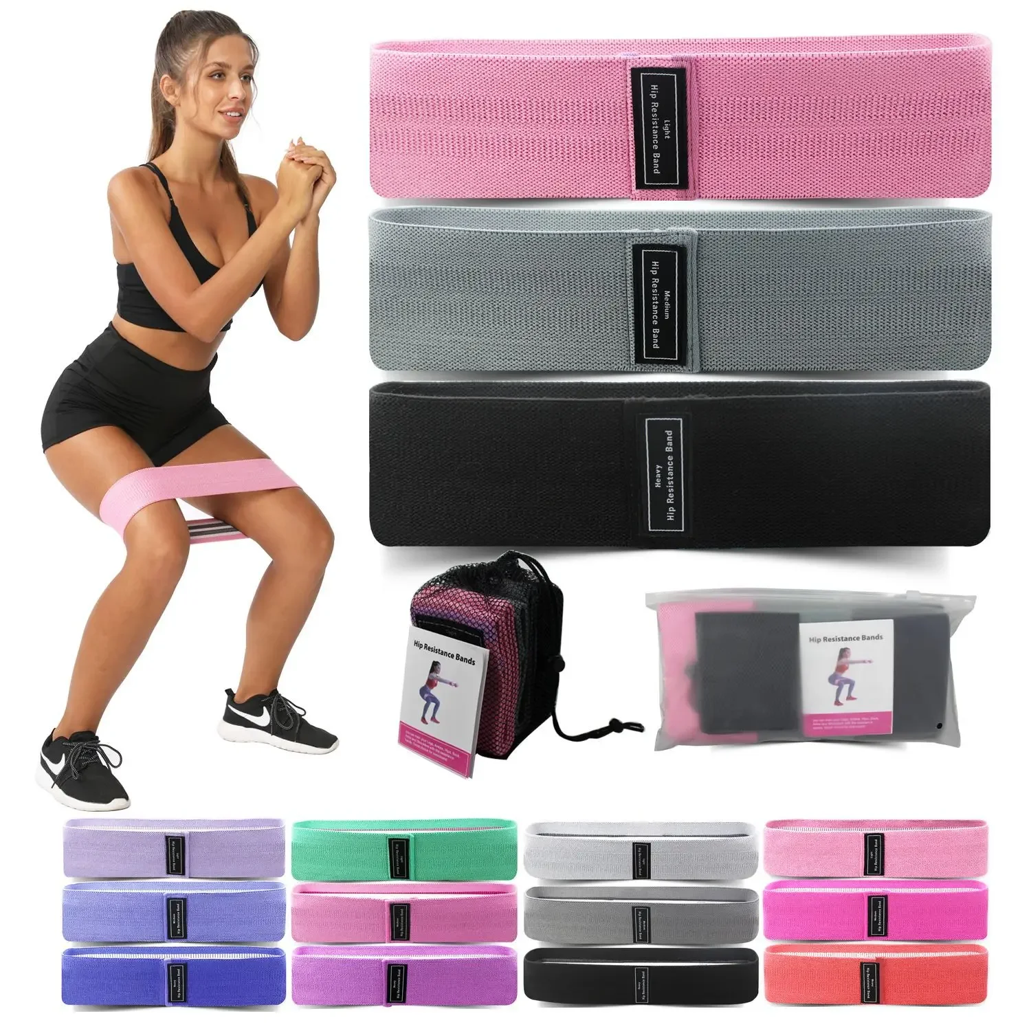 1/2/3PCS Elastic Bands Fitness - Pilates Yoga Circle ulasan dan harga