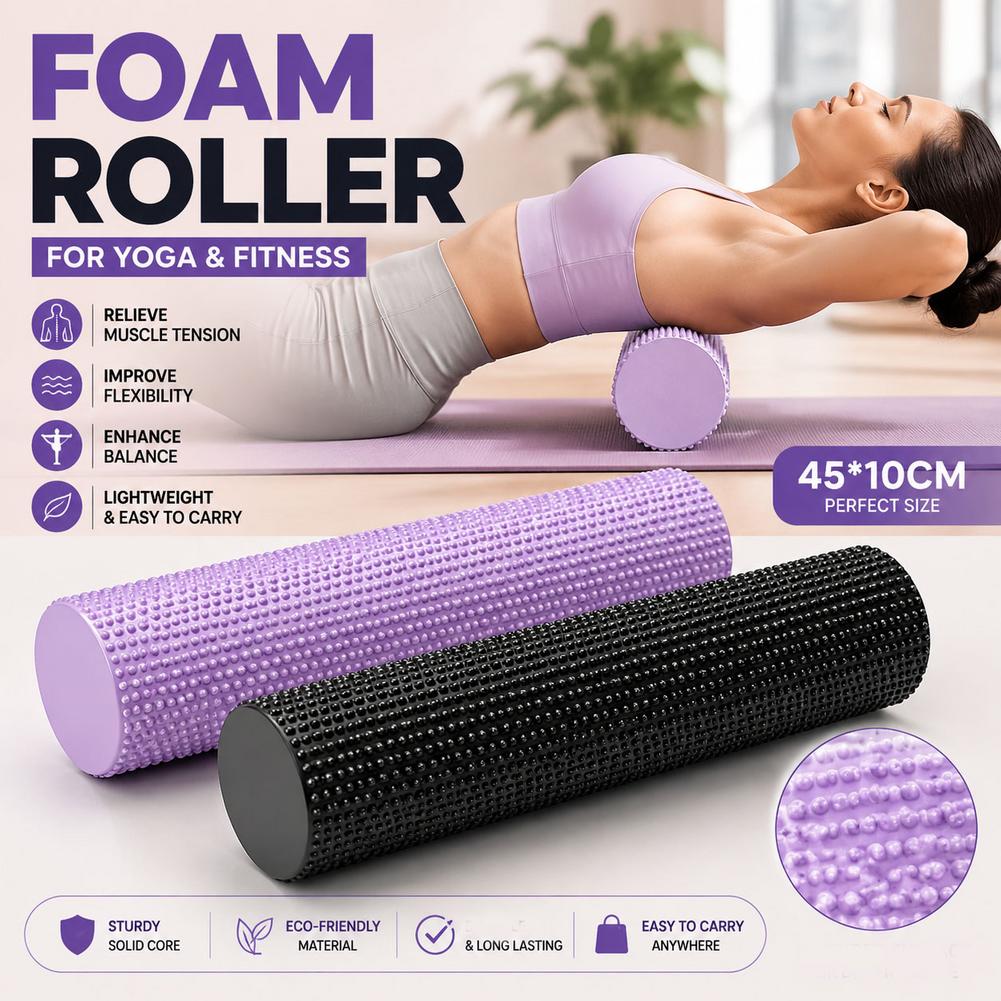 Yoga Foam Roller EVA High Dens - Pilates Yoga Bar ulasan dan harga
