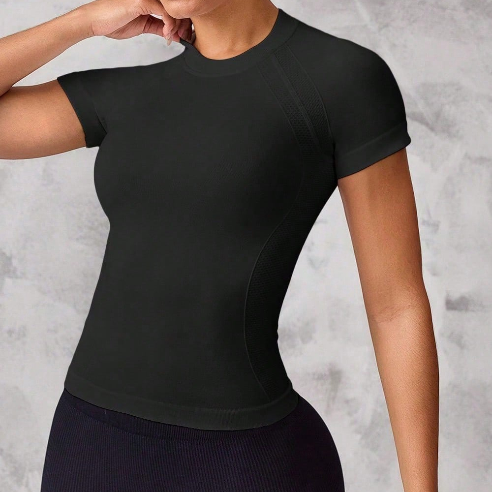 Women's Short-Sleeved Sports T - Yoga Strap Cotton ulasan dan harga