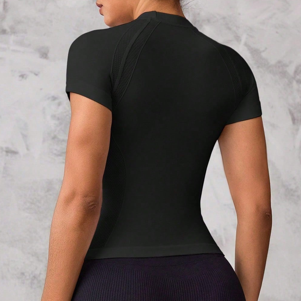 Women's Short-Sleeved Sports T - Yoga Strap Cotton ulasan dan harga