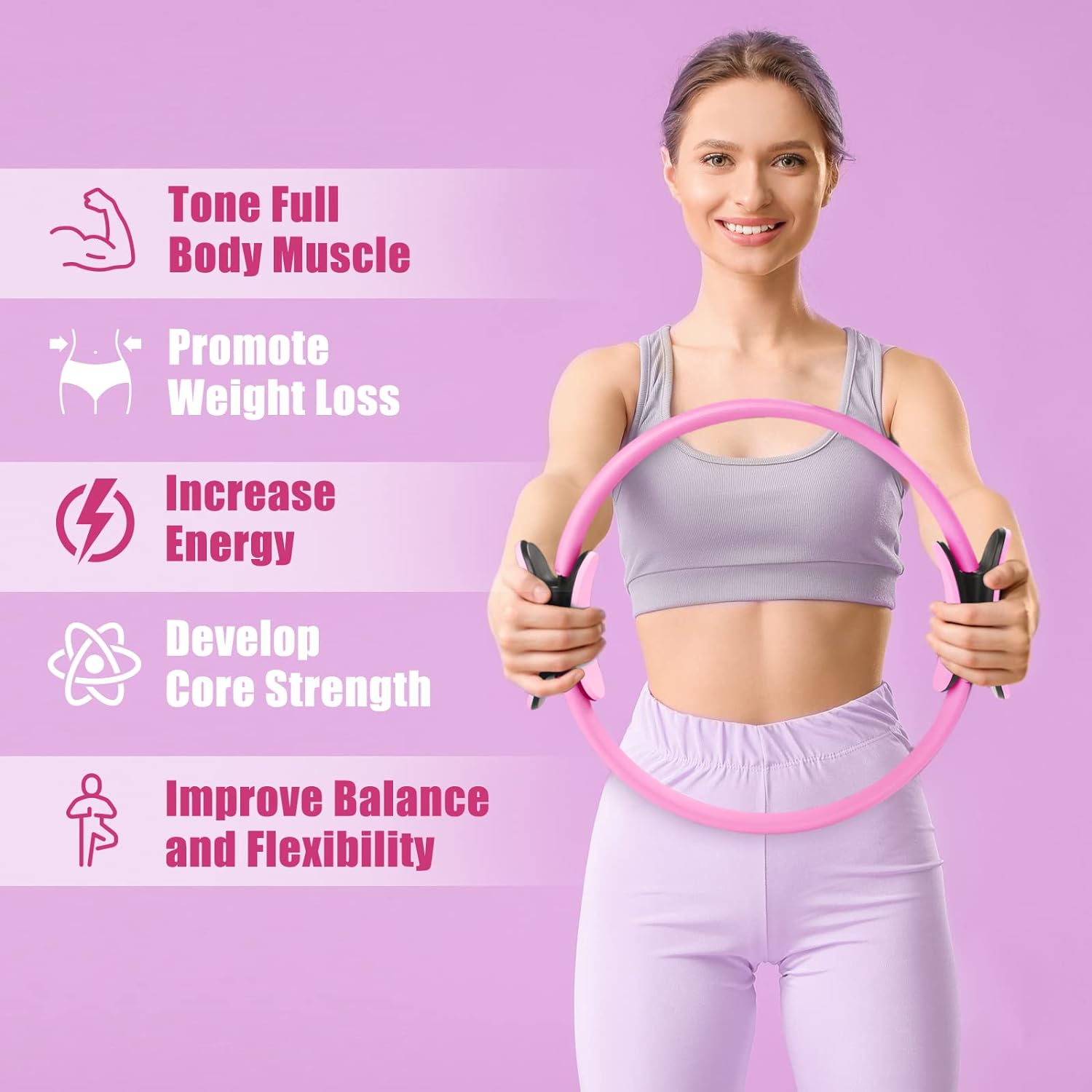 Pilates Magic Ring Fitness Cir - Pilates Yoga Tone ulasan dan harga