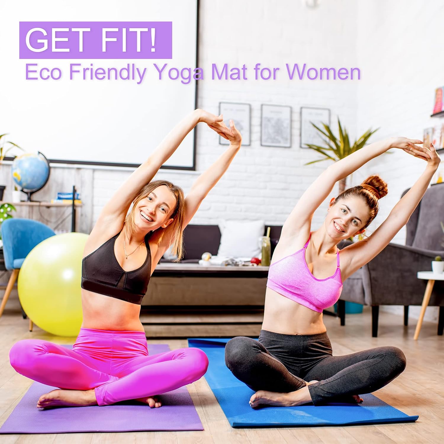3 mm Thin Yoga Mats Lightweigh - Pilates Yoga Classes ulasan dan harga