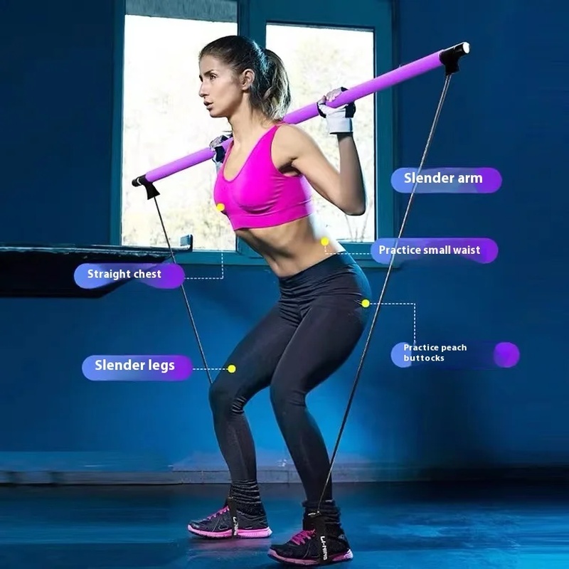 Pilates Stick - Adjustable Fit - Pilates Yoga Tone ulasan dan harga
