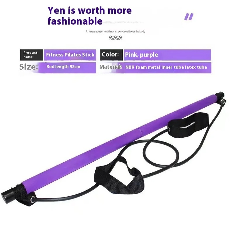 Pilates Stick - Adjustable Fit - Pilates Yoga Tone ulasan dan harga