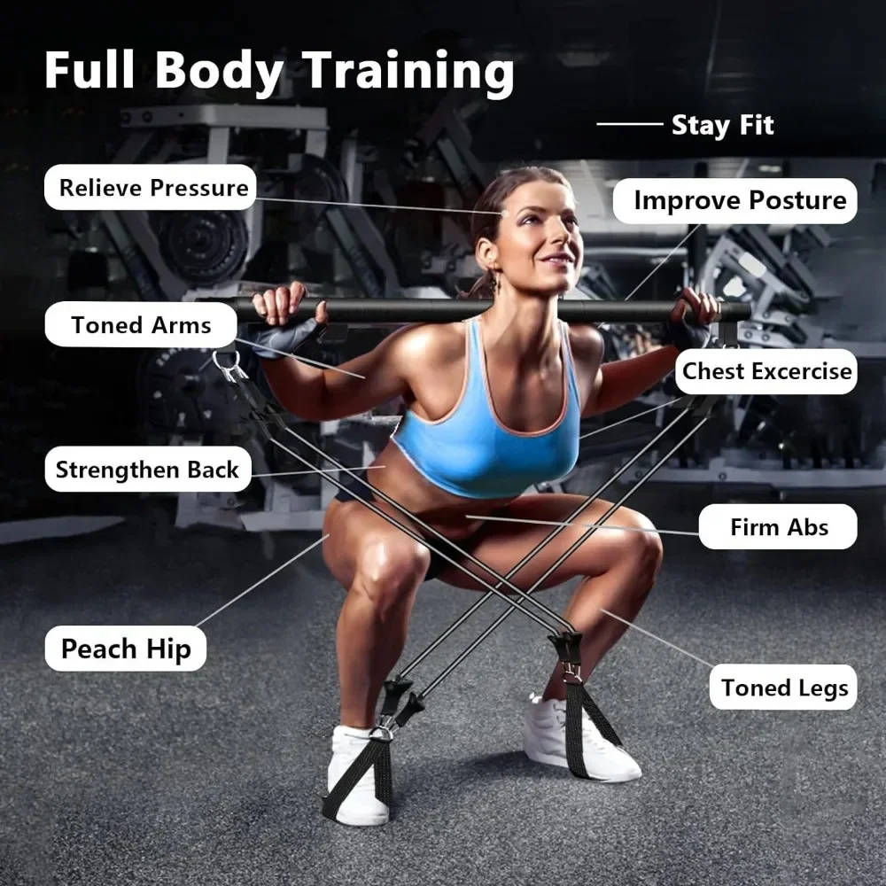 Portable Yoga Pilates Bar Stic - Pilates Yoga Tone ulasan dan harga