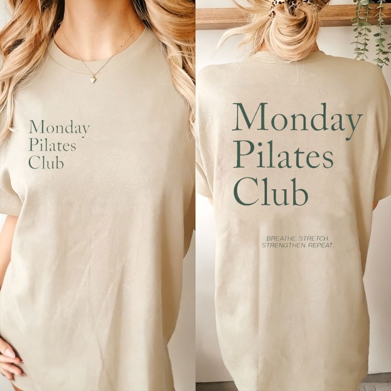 Shirt for Pilates Monday Pilat - Pilates Yoga Wellness ulasan dan harga