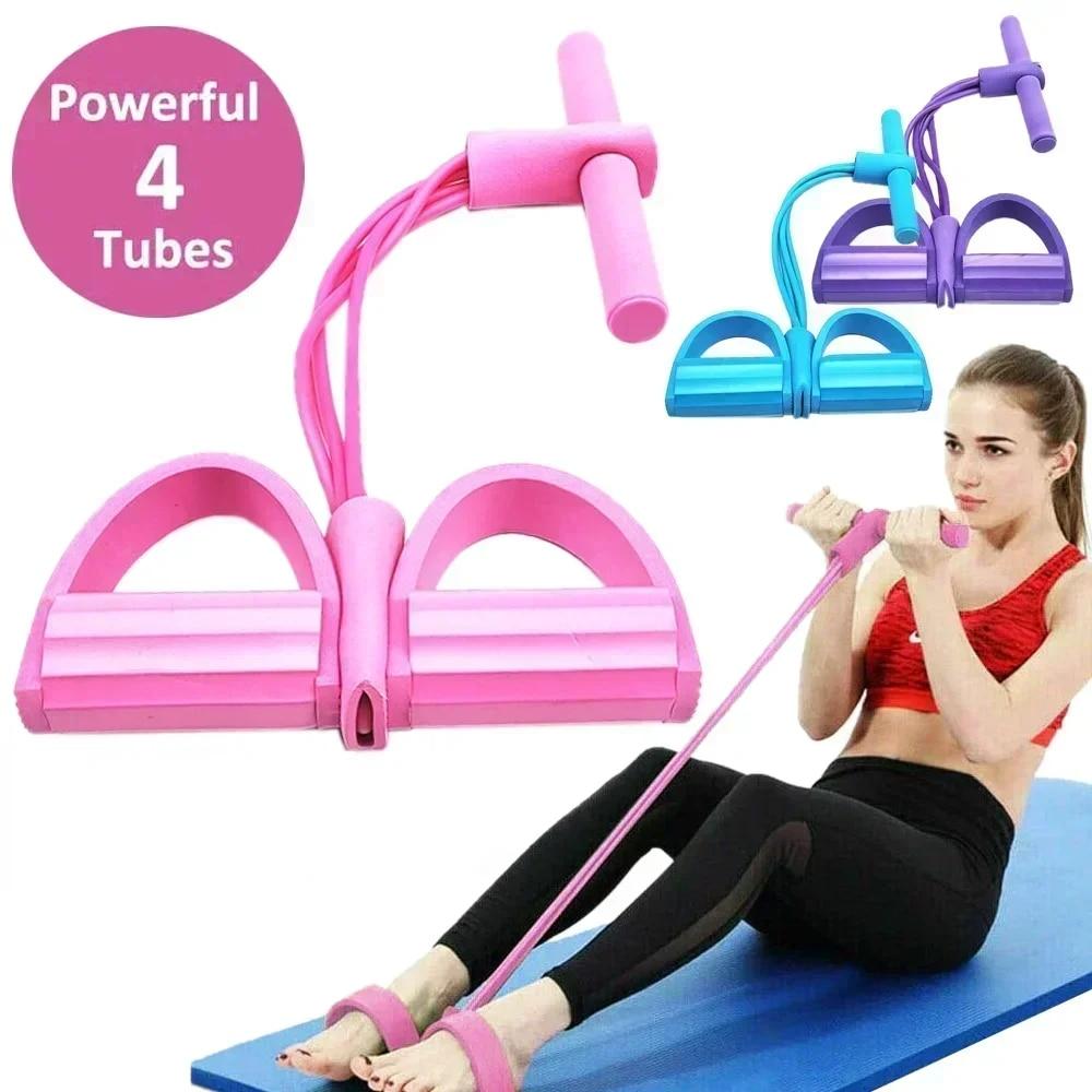 4/6 Level Resistance Band Elas - Pilates Yoga Bar ulasan dan harga